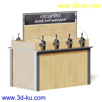 超市设备,超市商品,货架,货物,商品,杂货,收银机,安检机,食品,零售品,冷饮等超市物品模型40个的图片5