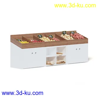 超市设备,超市商品,货架,货物,商品,杂货,收银机,安检机,食品,零售品,冷饮等超市物品模型40个的图片