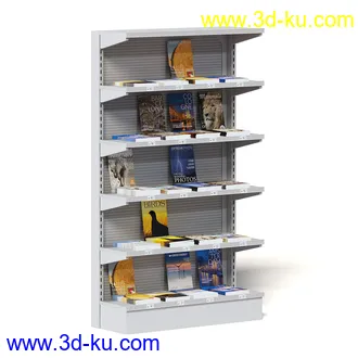 超市设备,超市商品,货架,货物,商品,杂货,收银机,安检机,食品,零售品,冷饮等超市物品模型40个的图片