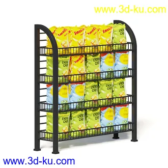 超市设备,超市商品,货架,货物,商品,杂货,收银机,安检机,食品,零售品,冷饮等超市物品模型40个的图片39