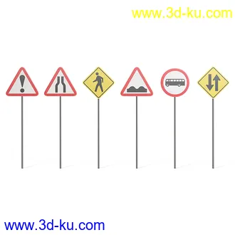 街道设施,消防栓,路灯,灯柱,红绿灯,交通灯,指标牌,提示牌,长椅,栏杆,垃圾桶,公共电话,候车亭,邮桶等模型39个的图片