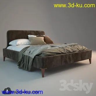 现代床模型合集的图片