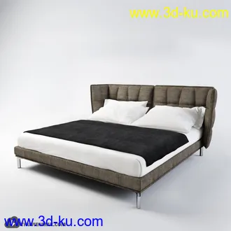 现代床模型合集的图片