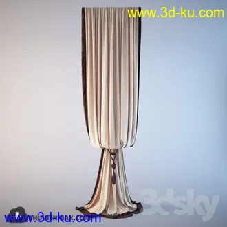 窗帘模型合集的图片