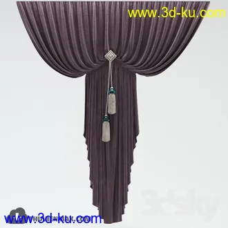窗帘模型合集的图片