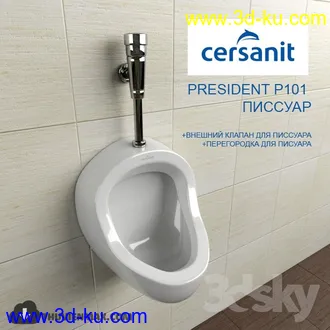 浴室模型,浴缸,洗脸盘,马桶等浴室模型合集的图片