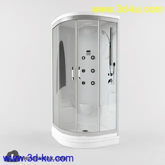 浴室模型,浴缸,洗脸盘,马桶等浴室模型合集的图片