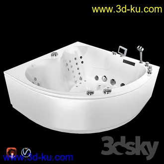 浴室模型,浴缸,洗脸盘,马桶等浴室模型合集的图片