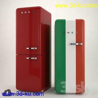 厨房电器,炉灶模型,抽油烟机,冰箱,微波炉,烘箱,消毒碗柜等厨房电器模型的图片3