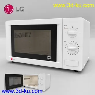 厨房电器,炉灶模型,抽油烟机,冰箱,微波炉,烘箱,消毒碗柜等厨房电器模型的图片4