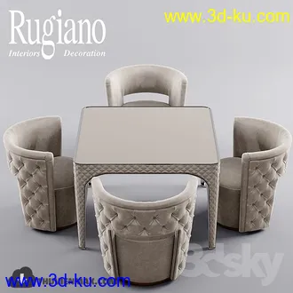 经典桌椅模型合集,餐桌,饭桌等模型的图片