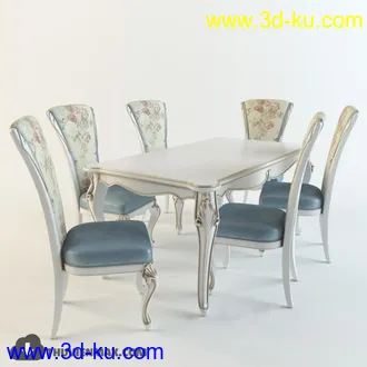 经典桌椅模型合集,餐桌,饭桌等模型的图片