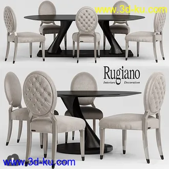 经典桌椅模型合集,餐桌,饭桌等模型的图片