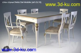 经典桌椅模型合集,餐桌,饭桌等模型的图片