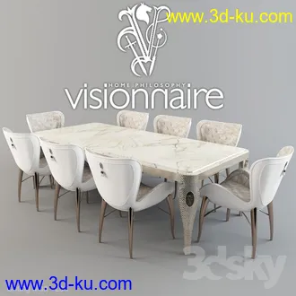 经典桌椅模型合集,餐桌,饭桌等模型的图片