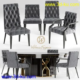 经典桌椅模型合集,餐桌,饭桌等模型的图片