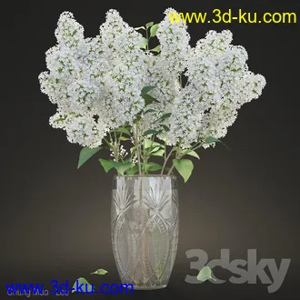 鲜花模型合集,玫瑰,康乃馨,菊花等花瓶鲜花模型的图片19