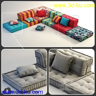 经典沙发模型合集的图片