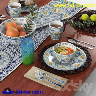 餐桌模型合集的图片