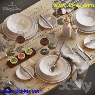 餐桌模型合集的图片