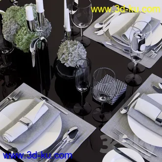 餐桌模型合集的图片