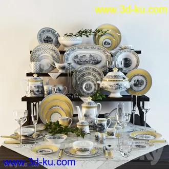餐桌模型合集的图片
