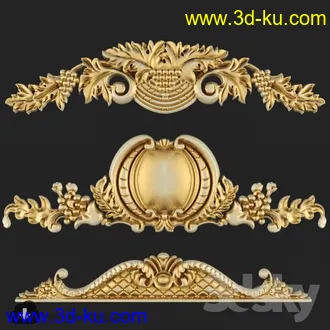 金属装饰品模型合集,镂空花纹,镂空金属等模型的图片