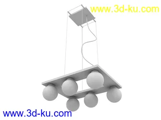 天花吊灯模型,挂灯模型合集共52个的图片