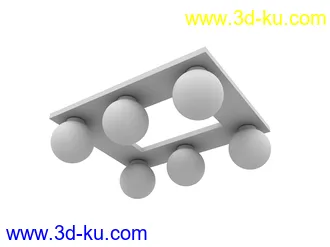 天花吊灯模型,挂灯模型合集共52个的图片