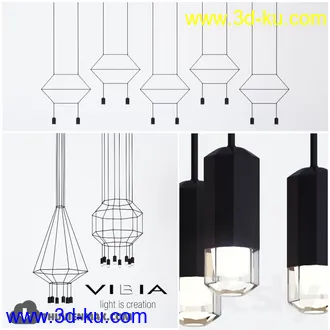 现代吊灯模型合集的图片
