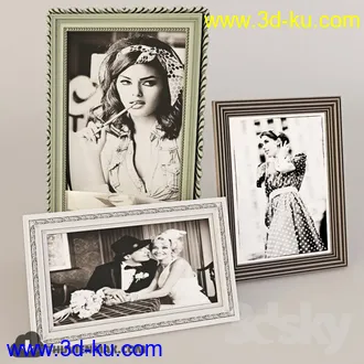 相册模型,相框模型,照片框架,木框架,铁框架等模型合集的图片