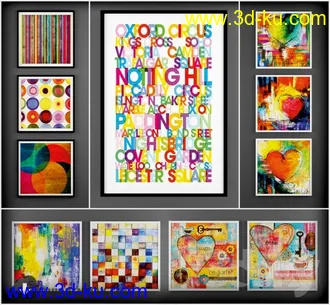 相册模型,相框模型,照片框架,木框架,铁框架等模型合集的图片