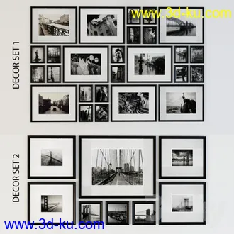 相册模型,相框模型,照片框架,木框架,铁框架等模型合集的图片