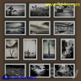 相册模型,相框模型,照片框架,木框架,铁框架等模型合集的图片