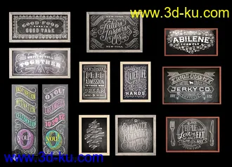 相册模型,相框模型,照片框架,木框架,铁框架等模型合集的图片