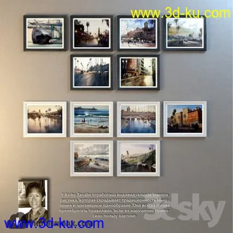 相册模型,相框模型,照片框架,木框架,铁框架等模型合集的图片