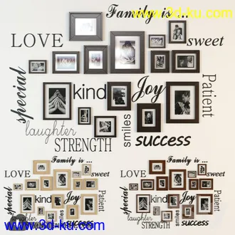 相册模型,相框模型,照片框架,木框架,铁框架等模型合集的图片