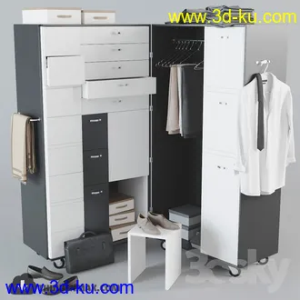 现代衣柜模型合集的图片1