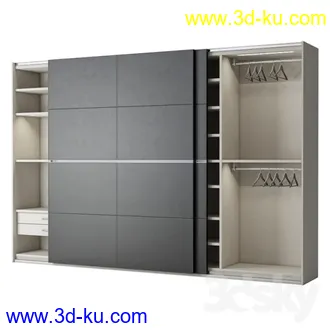现代衣柜模型合集的图片3