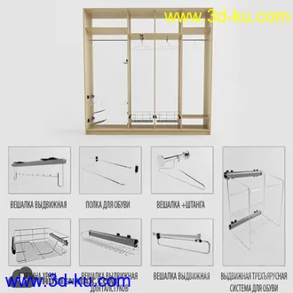 现代衣柜模型合集的图片8