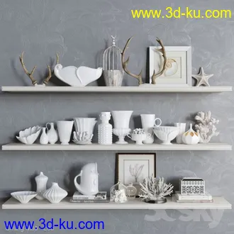 装饰品模型合集,室内摆设品,艺术品,小饰物,装饰器具等模型