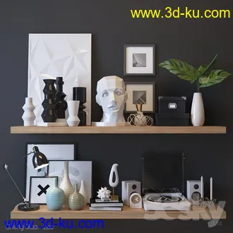 装饰品模型合集,室内摆设品,艺术品,小饰物,装饰器具等模型