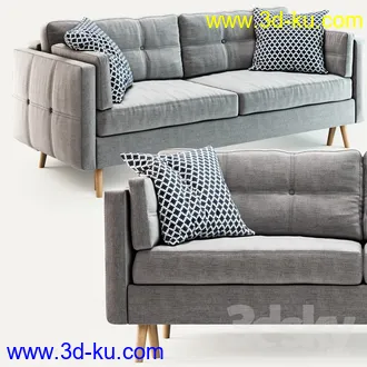 现代沙发模型合集的图片
