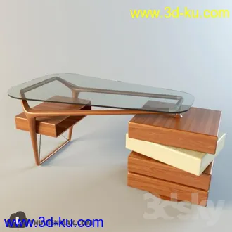 现代书桌模型合集,写字台,公办桌,工作台等模型的图片