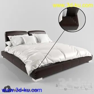 现代床模型合集第二辑的图片