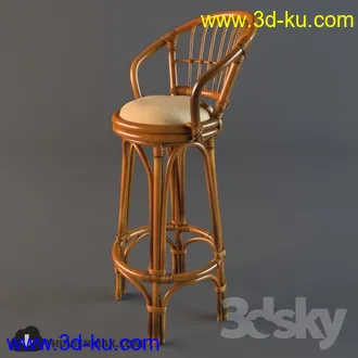 酒吧凳子模型合集,长腿凳,吧台凳等模型的图片