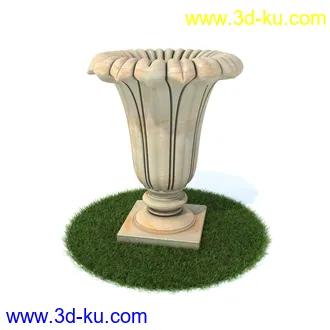 植物,喷泉,花园,椅子,小池子,长凳,篱笆,小木桥等模型合集的图片53