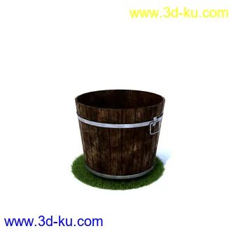 植物,喷泉,花园,椅子,小池子,长凳,篱笆,小木桥等模型合集的图片54