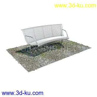 栅栏,围栏,长椅,围墙,石亭,小桥,护栏,亭子,隔离草坪,木椅等模型合集的图片15