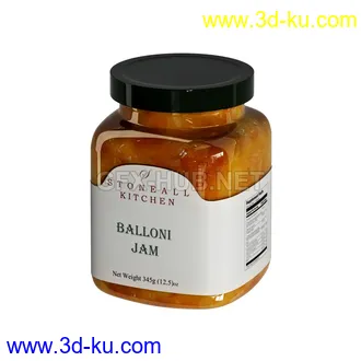 厨房用品,油盐酱醋,保鲜袋,平底锅,锅盆,盛具,酒架,勺子,称,电子称,烤箱等模型的图片14